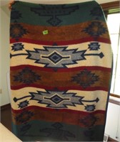 Indian theme blanket, old blanket