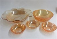 Group of Marigold Serving Dishes