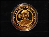 2017 100 years JFK 24K Gold Plated Proof