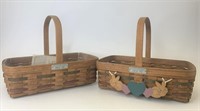 Pair of Bee baskets with one protector