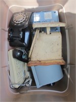 TUB OF TELEPHONES AND SCLAE SEE PHOTOS