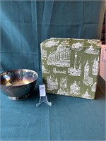 Silver Plate Bowl and Harrods Box