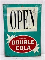 SST DOUBLE COLA OPEN SIGN 20X28