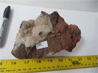 Crystal Growth on Iron Ore Stone