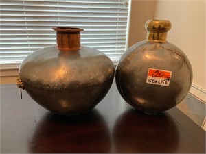 Copper Metal Vase Decor