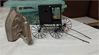 #7 Sad iron & Amish buggy