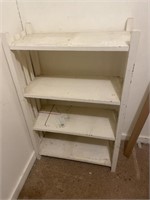 Homemade wooden shelf