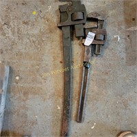 2 Large Pipe Wrenches