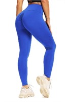 *Women's High Waist Butt Scrunch Leggings-L