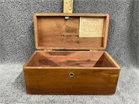 Vintage Lane Cedar Keepsake Box