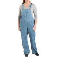 Dickies womens Plus Size Denim Bib overalls,