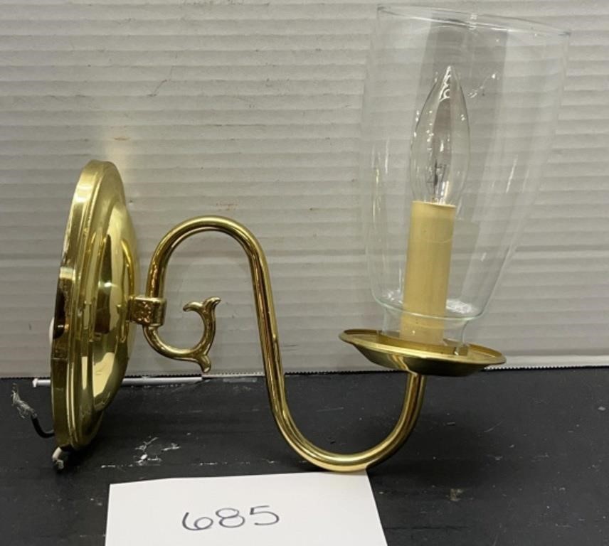 Vintage brass light fixture