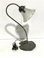 Gooseneck Lily Pad Vintage Table Lamp