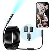 FOXOLA Endoscope, Wi-Fi Industrial Borescope with