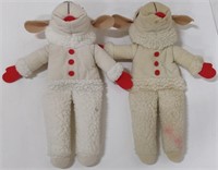2 Vintage Lamb Chop Puppets