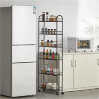 JOIN IRON 6-Tier Storage Cart, Ultra-Thin Rolling