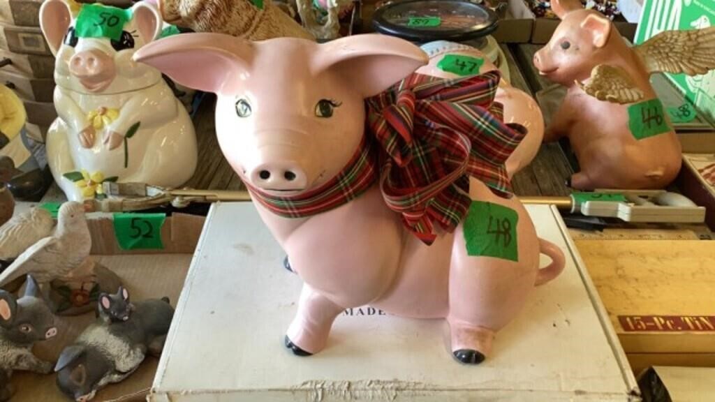 Ceramic Pink Pig