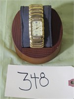 Elgin 14K Watch Diamond Quarts Accents Ladies