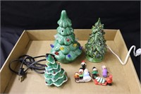 Miniature Ceramic Trees & Carolers