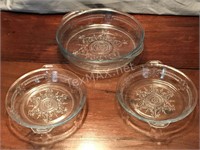 (2) Individual Pie Plate Cover & Small Roaster Lid