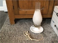 HOBNAIL GLASS LAMP -