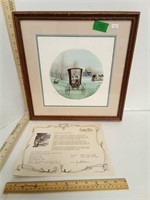 P Buckley Moss  Framed & Matted  Lithographic