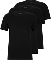 BOSS Mens 3-Pack V-Neck Regular Fit T-Shirts Small