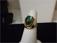 14kt Tourmaline ring 8.7 gr