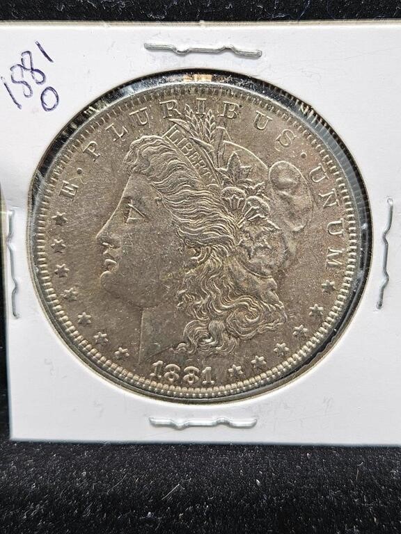 1881 O MORGAN DOLLAR - 90% SILVER