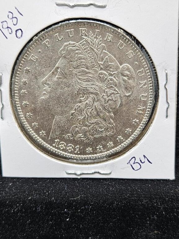 1881 O MORGAN DOLLAR - 90% SILVER