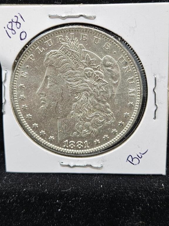 1881 O MORGAN DOLLAR - 90% SILVER