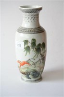 Chinese porcelain vase with horses,