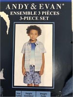 ANDY & EVAN 3 PIECE BOYS OUTFIT SIZE 7