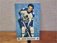 Autographed DAVID WILLIAMS Card@3.5inWx5.5inH