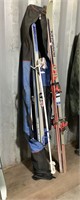 Skis with 1 Set of Poles & Carrying Bag