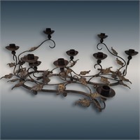 Pair Of Vintage Candelabras With Vine Design