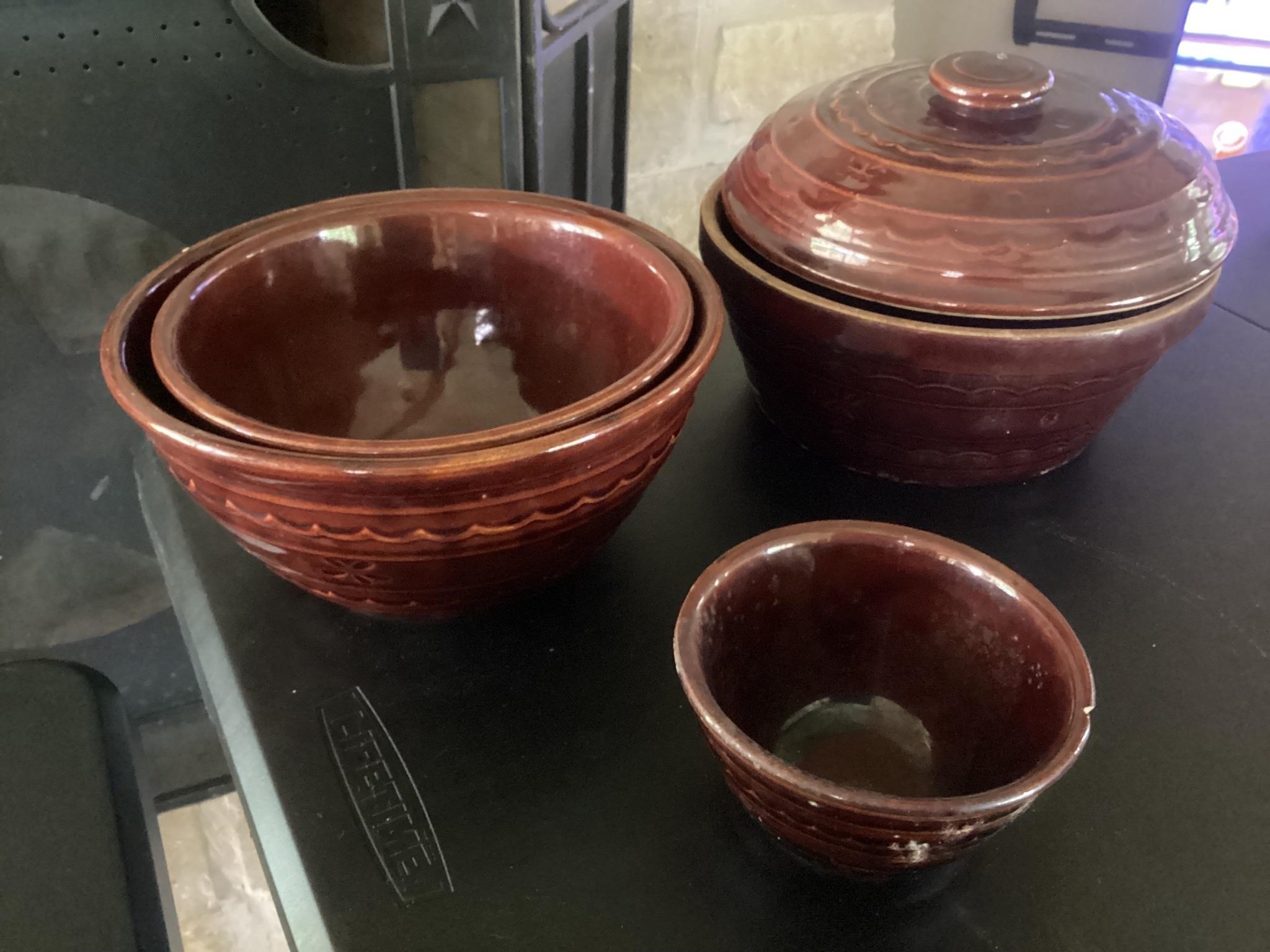 MARCREST OVEN PROOF STONEWARE VINTAGE BOWL SET