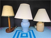 Asst table lamps
