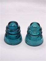 Vintage Blue Glass Insulator