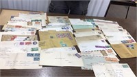 Misc Vintage stamps on envelopes