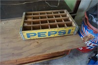 Yellow Wooden Pepsi Crate