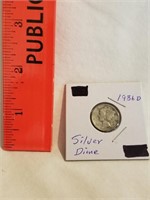 1936 D Silver Mercury Dime