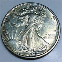 1936 Walking Liberty Half Dollar AU/BU