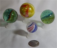 (4) Vintage & Antique Marbles