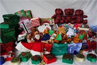 Vintage Christmas Gifts Boxes, Bags, ect..