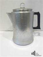 Vintage Aluminum Coffee Percolator