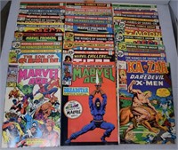 Twenty-Four 25-cent Marvel Comic Books including