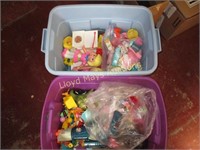Children's Toys - Double Storage Tote Lot