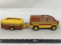 Tonka toy truck and trailer