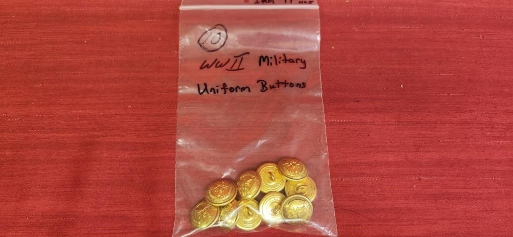 WWII Military Uniform buttons Seaforth